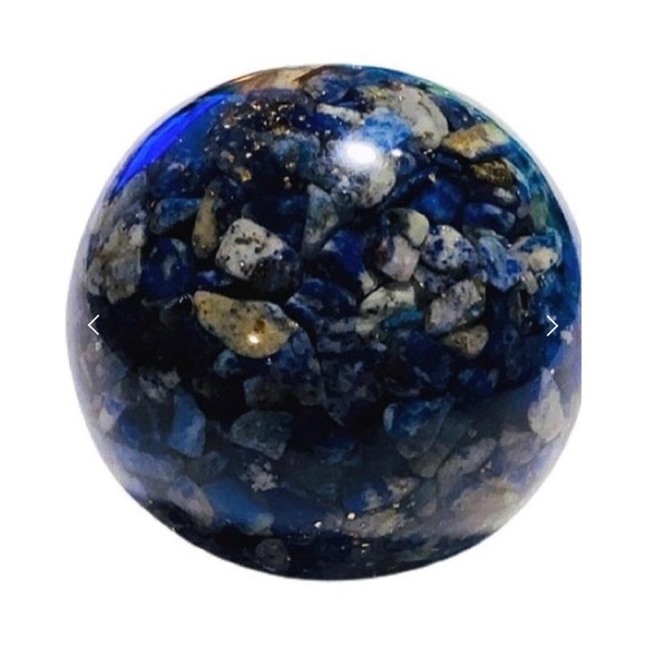 Sodalite Crystal Orgonite Sphere - Picture 3 of 5